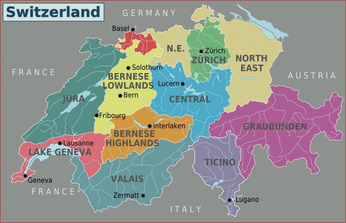 નકશો શહેર નકશો zurich સ્વિટ્ઝર્લૅન્ડ